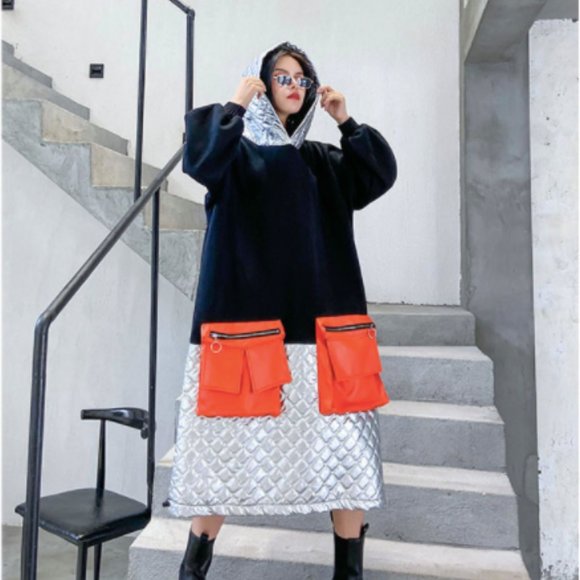 Dresses & Skirts - Color Block Patch Work Dress 🚧